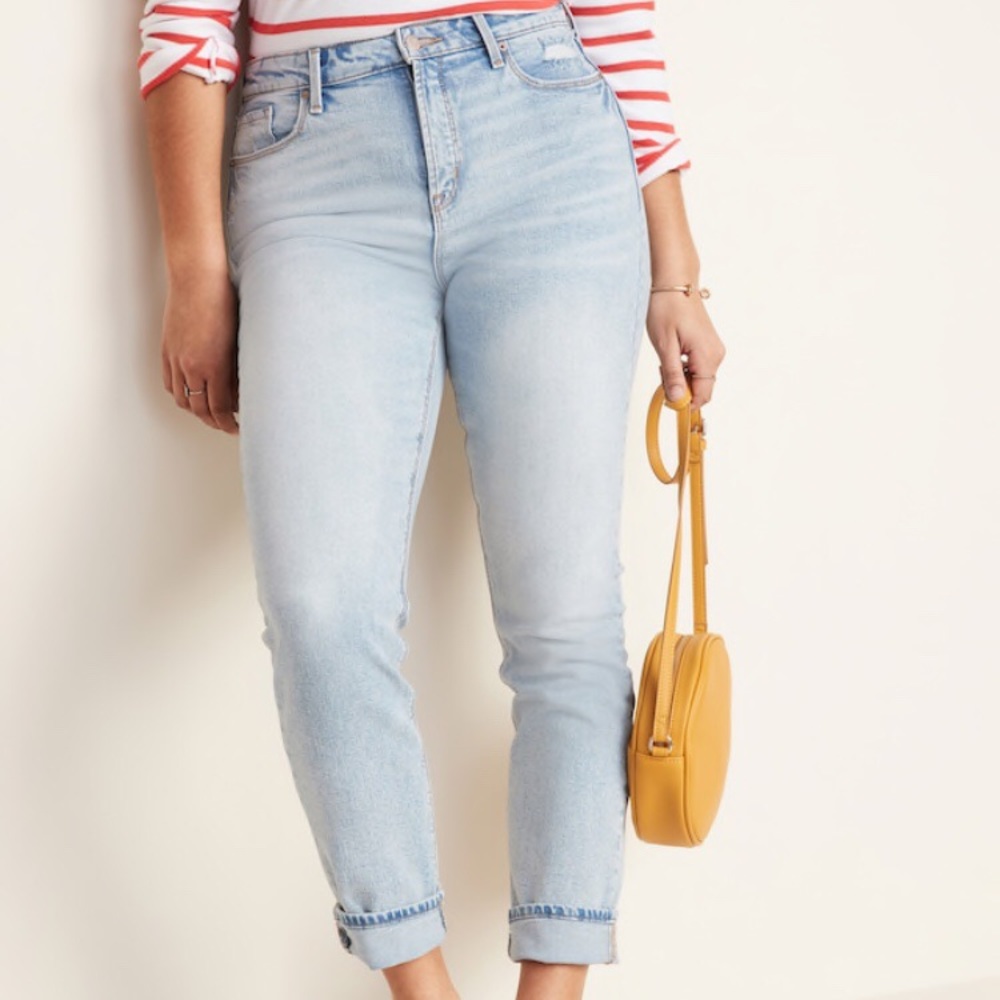 High-Waisted Power Slim Straight Jeans